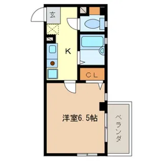 エスポワール・モナミ【305号室号室】の間取り