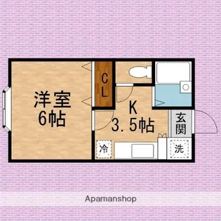 リヴ・ウチダ【1階】の間取り