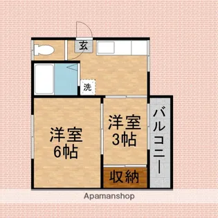 メゾン フレシール【201号室】の間取り