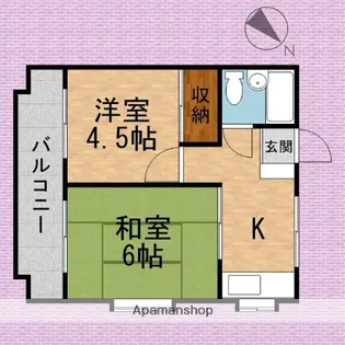 メゾン溝沼【2階】の間取り
