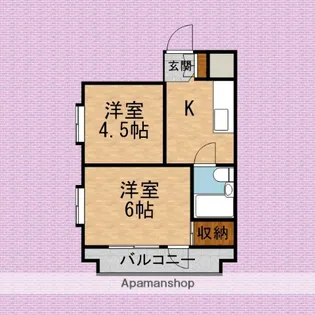 メゾン溝沼【3階】の間取り