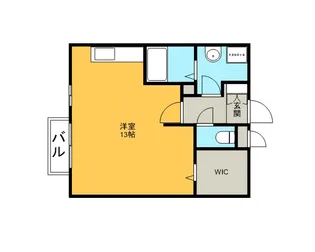 パティオ Ⅱ B【2階】の間取り