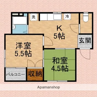 シャルマンB【201号室】の間取り