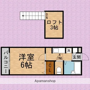 グローリーハイツⅠ【2階】の間取り
