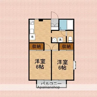 アルモB棟【1階】の間取り