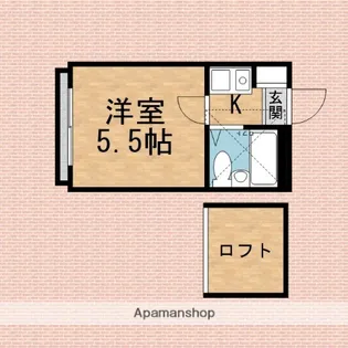 1Kの間取り画像