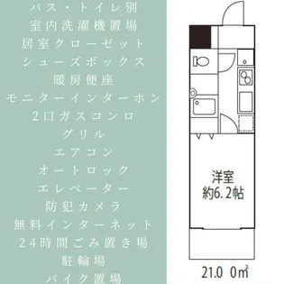 ドミール上福岡【2階】の間取り