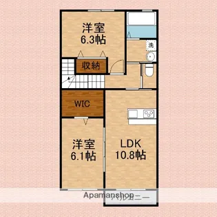 ROCOHOUSE【2階】の間取り