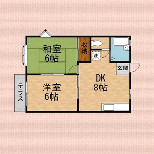 ハイツF【1階】の間取り