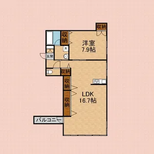 GRANDSHIPS【2階】の間取り