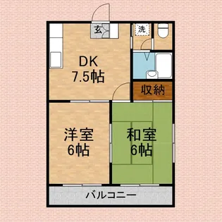 バンブーズ【3階】の間取り