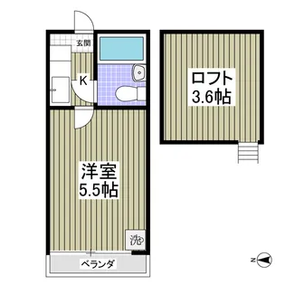 マーガレット【2階】の間取り