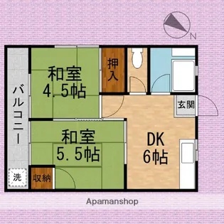 埼玉県新座市新座2丁目【アパート】の間取り