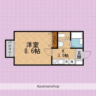 朋久レジデンス上福岡【2階】の間取り