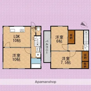 埼玉県朝霞市三原1丁目【一戸建】の間取り