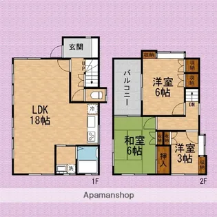 埼玉県川越市大字砂新田【一戸建】の間取り