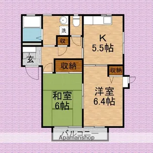 ヒルサイドテラスⅠ【1階】の間取り