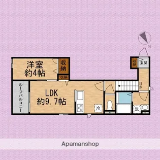 埼玉県川越市砂新田1丁目【アパート】の間取り