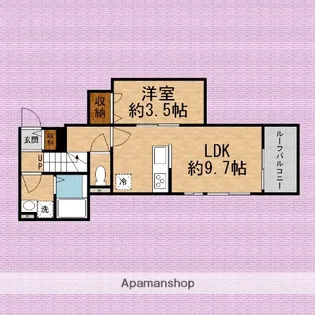 埼玉県川越市砂新田1丁目【アパート】の間取り