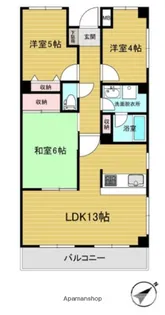 リファレンス朝霞【4階】の間取り