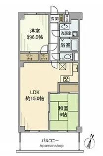 富士見マンションA棟【2階】の間取り