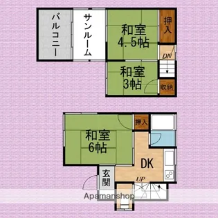 埼玉県ふじみ野市大井武蔵野【一戸建】の間取り