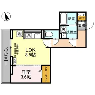 D-Sereno川越新宿町【2階】の間取り