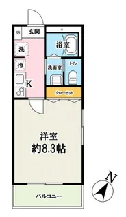 アトラス川越【1階】の間取り