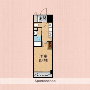 ROOTS SHIKI【7階】の間取り