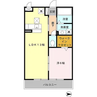 サンジュネス【1階】の間取り