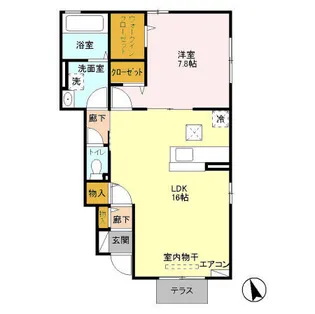 エバーグリーン トキ【1階】の間取り