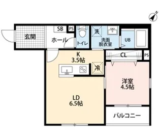 リーブルファイン新座大和田 2号棟【3階】の間取り