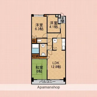 ファインドエル2新宿【7階】の間取り