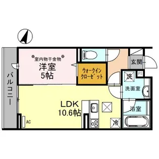 プランドール(富士見)【1階】の間取り