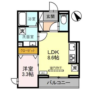 D-Sereno岡【2階】の間取り