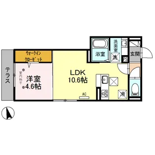 ココティエ【1階】の間取り