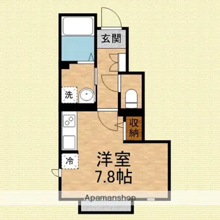 1Rの間取り画像