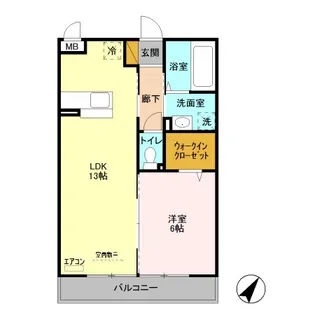 グランメールM【2階】の間取り