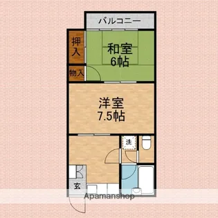 ハイムサンライズ【2階】の間取り