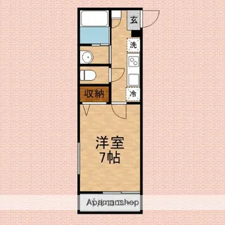 エフプレスト岸町【1階】の間取り