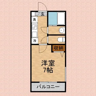 エフプレスト岸町【2階】の間取り