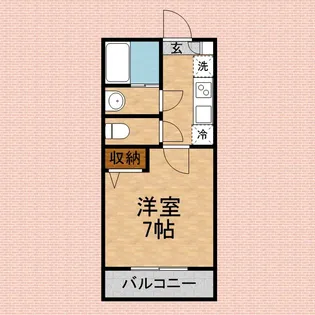 エフプレスト岸町【3階】の間取り