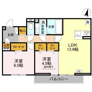プレジール【3階】の間取り