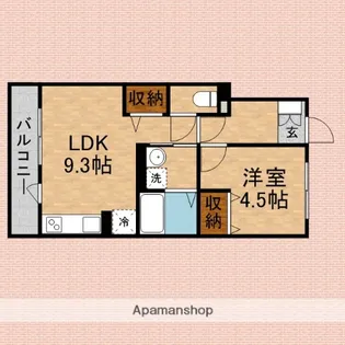 エメラルド【1階】の間取り