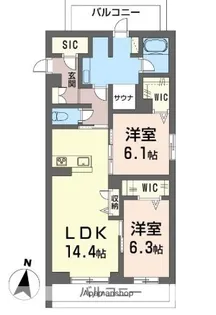 ウェルビー【2階】の間取り