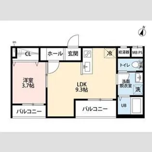 リーブルファイン新座大和田Ⅱ【1階】の間取り