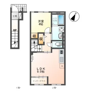ベッシア・ノーブル【2階】の間取り