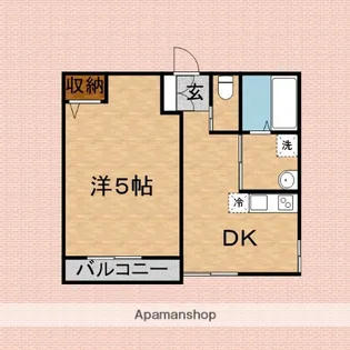 PLUMAS北野【1階】の間取り