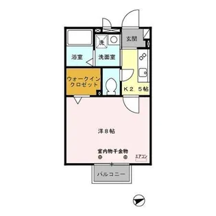 サンライズ【2階】の間取り