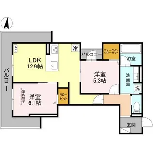 トリアングル【3階】の間取り